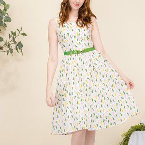 Pretty Peppers Fit & Flare Retro Vintage Style Dress by Tulip B